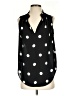 Ann Taylor 100% Polyester Polka Dots Black Sleeveless Blouse Size S - photo 1
