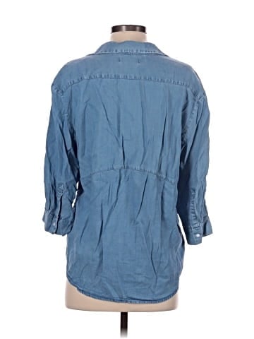 Zara 3/4 Sleeve Button-Down Shirt (view 2)