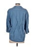 Zara Blue 3/4 Sleeve Button-Down Shirt Size XS - photo 2