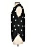 Ann Taylor 100% Polyester Polka Dots Black Sleeveless Blouse Size S - photo 5