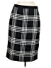 Talbots Plaid Black Formal Skirt Size 8 Petite - photo 1