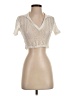 Zara Ivory Short Sleeve Turtleneck Size S - photo 1