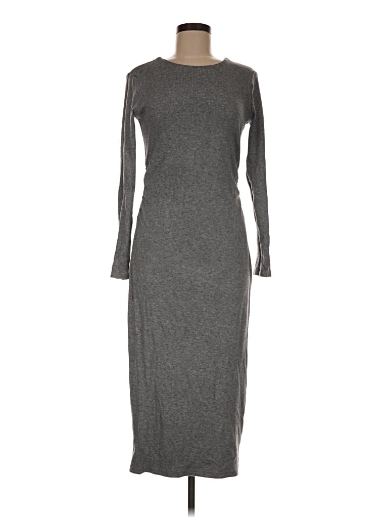 Pre-owned Mng Casual Dress In Gray
