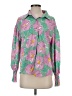 Shein Floral Pink Long Sleeve Blouse Size 4 - photo 1