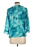 Kathy Che 100% Polyester Teal 3/4 Sleeve Blouse Size 10 - photo 2
