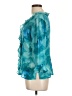Kathy Che 100% Polyester Teal 3/4 Sleeve Blouse Size 10 - photo 5