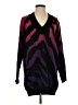 Guess Animal Print Purple Pullover Sweater Size S - photo 1