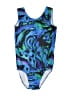 Unbranded Graphic Multi Color Blue One Piece Swimsuit Size 150 cm / US 12 - photo 1