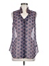 CAbi 100% Polyester Blue Sleeveless Blouse Size M - photo 1