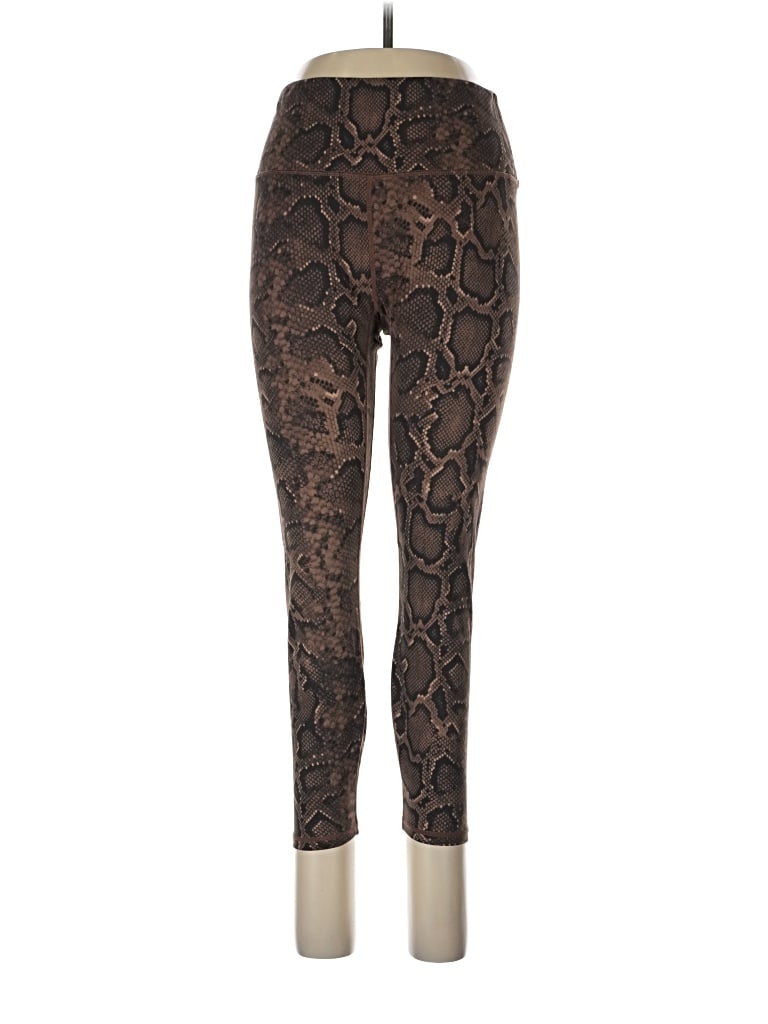 Pre-owned Varley Leggings In Brown