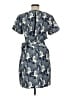 A. Putnam 100% Polyester Print Blue Gray Casual Dress Size M - photo 2