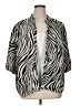 Maggie Barnes Animal Print Ivory Blazer Size 1X - photo 1