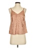 Shein 100% Polyester Tan Sleeveless Blouse Size 2 - photo 1
