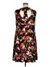 MSK Print Multi Color Orange Casual Dress Size 1X - photo 2