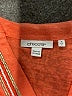 Chico's 100% Linen Orange 3/4 Sleeve Top Size Sm (0) - photo 4