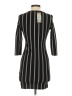 Boohoo Stripes Black Casual Dress Size 4 - photo 2