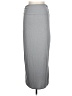 Gilli Solid Gray Casual Skirt Size L - photo 1