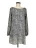 Sage 100% Polyester Chevron-herringbone Gray Casual Dress Size M - photo 1