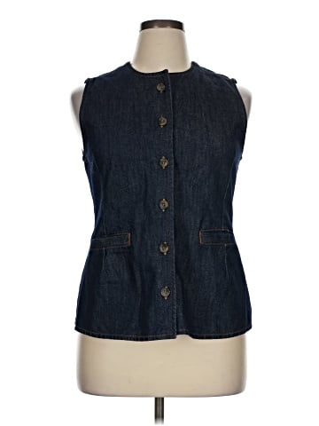 Topshop Denim Vest (view 1)