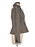 White House Black Market Stripes Ivory Jacket Size 8 - photo 4