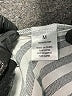 VS Sport 100% Rayon Stripes Silver Long Sleeve Button-Down Shirt Size M - photo 7