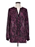 MICHAEL Michael Kors 100% Polyester Paisley Purple Long Sleeve Blouse Size S - photo 1
