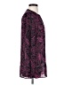 MICHAEL Michael Kors 100% Polyester Paisley Purple Long Sleeve Blouse Size S - photo 4