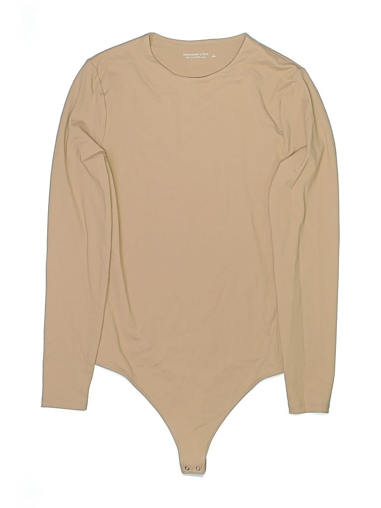 Pre-owned Abercrombie & Fitch Bodysuit In Tan