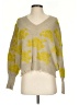 By Anthropologie Floral Yellow Pullover Sweater Size XS - photo 1