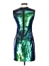 Shoshanna 100% Polyester Metallic Green Cocktail Dress Size 2 - photo 2
