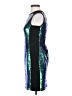 Shoshanna 100% Polyester Metallic Green Cocktail Dress Size 2 - photo 5