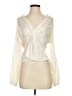 Intermix Ivory Long Sleeve Blouse Size 2 - photo 1