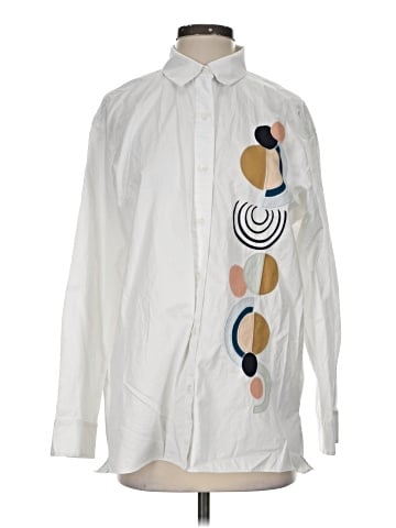 Lafayette 148 New York Long Sleeve Button-Down Shirt (view 1)