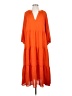 Entro 100% Polyester Orange Casual Dress Size S - photo 1