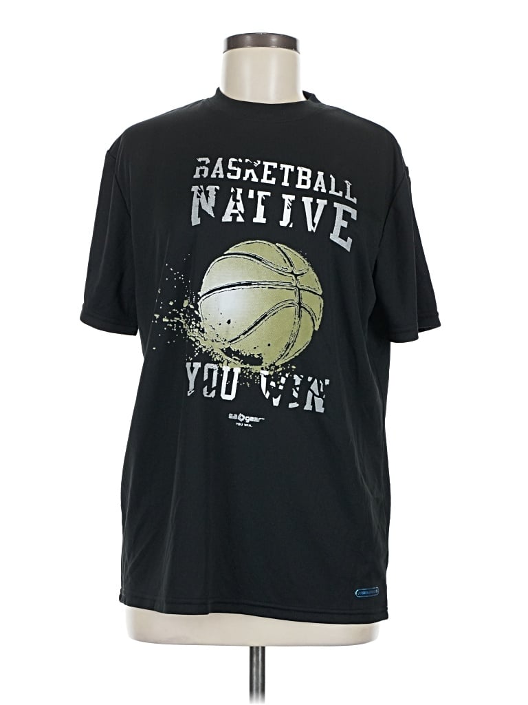 Pre-owned Assorted Brands Active T-shirt In Black