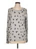 Gap Outlet 100% Cotton Print Silver Pullover Sweater Size L - photo 1
