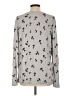 Gap Outlet 100% Cotton Print Silver Pullover Sweater Size L - photo 2