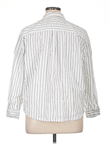 Gap Body 3/4 Sleeve Button-Down Shirt (view 2)