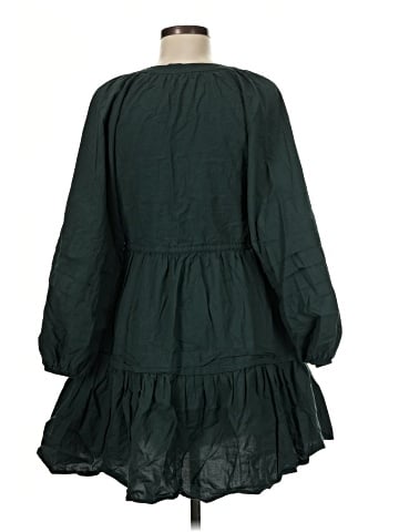 Madewell Crinkle Poplin Wrap Mini Dress (view 2)