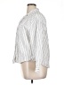 Gap Body Stripes White 3/4 Sleeve Button-Down Shirt Size XL - photo 5