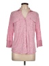 J. McLaughlin Pink 3/4 Sleeve Button-Down Shirt Size L - photo 1