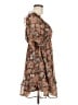 Blu Pepper 100% Polyester Paisley Brown Casual Dress Size M - photo 4
