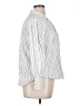 Gap Body Stripes White 3/4 Sleeve Button-Down Shirt Size XL - photo 4