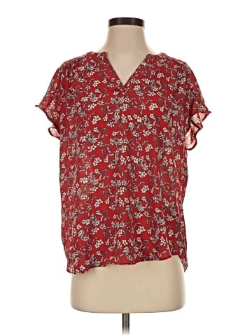 Banana Republic Factory Store Short Sleeve Blouse (view 1)
