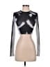 Edikted Silver Long Sleeve T-Shirt Size S - photo 1