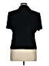 Danny & Nicole 100% Polyester Black Short Sleeve Blouse Size 16 - photo 2