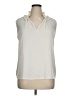 Ann Taylor LOFT 100% Polyester Ivory Sleeveless Blouse Size XL - photo 1
