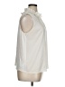 Ann Taylor LOFT 100% Polyester Ivory Sleeveless Blouse Size XL - photo 4