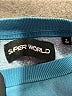 Super World 100% Cotton Teal Sweatshirt Size S - photo 7