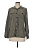 Per Se 100% Lyocell Gray Long Sleeve Button-Down Shirt Size M - photo 1
